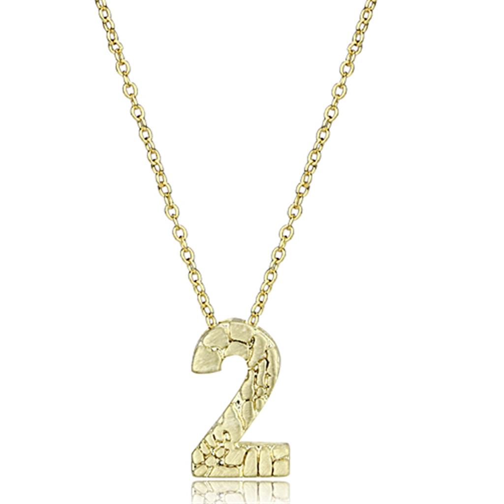 JCE3461 Flash Gold Brass Chain Pendant with Top Grade Crystal in Clear