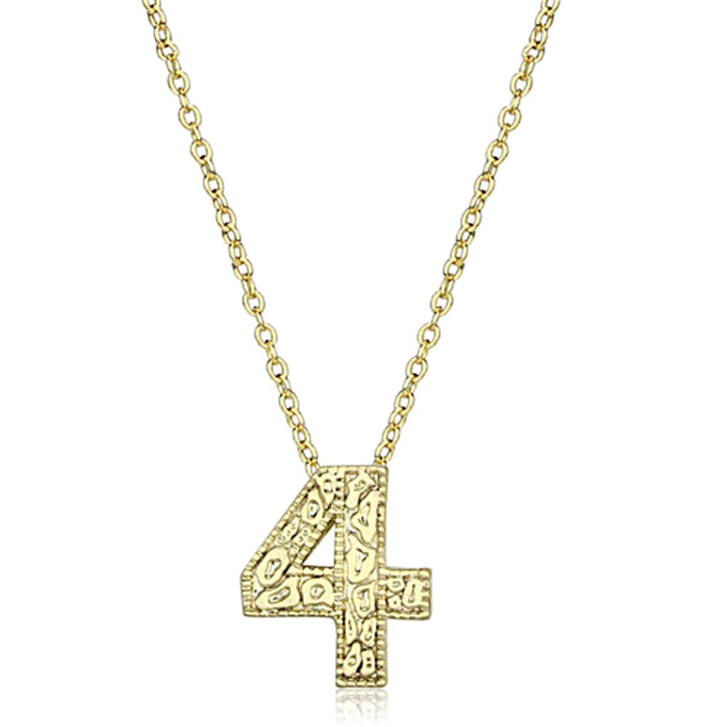 JCE3462 Flash Gold Brass Chain Pendant with Top Grade Crystal in Clear