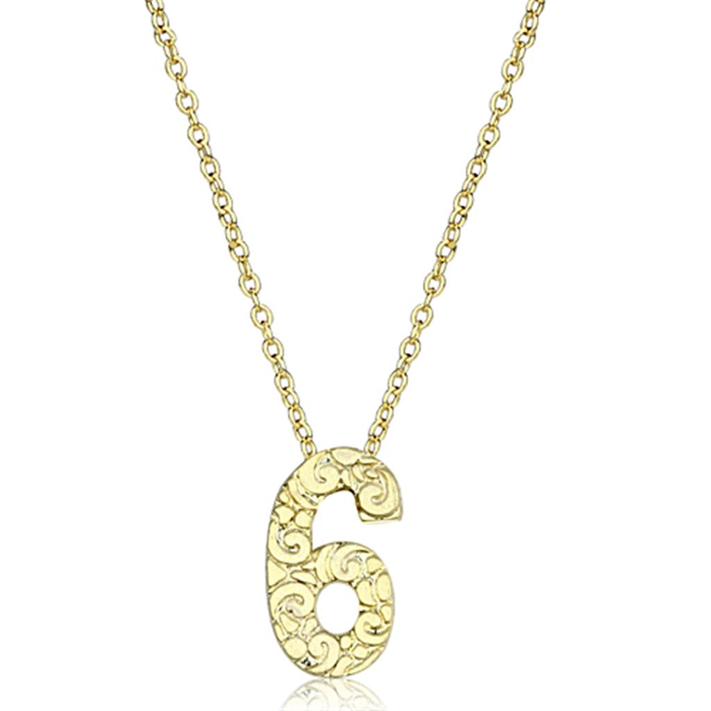 JCE3463 Flash Gold Brass Chain Pendant with Top Grade Crystal in Clear