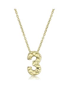 JCE3467 Flash Gold Brass Chain Pendant with Top Grade Crystal in Clear