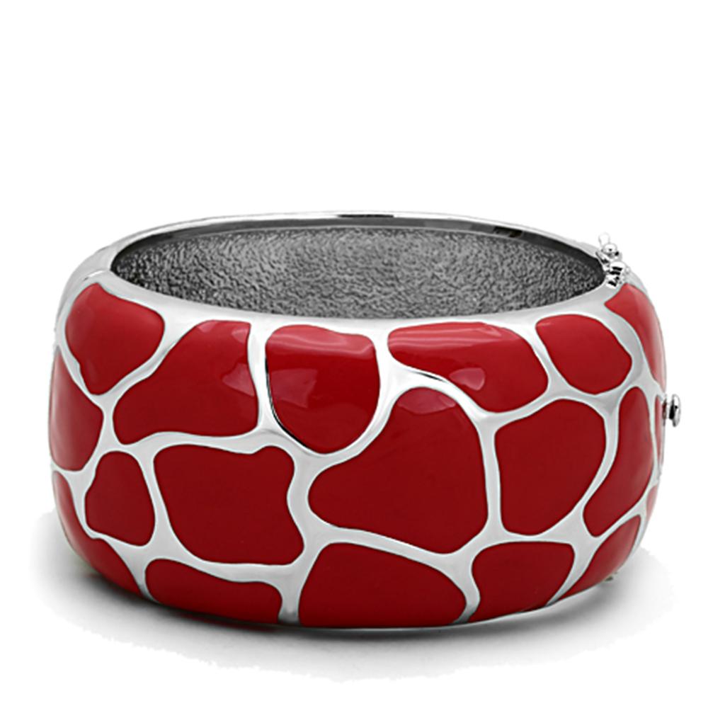 JCE294 High polished (no plating) Stainless Steel Bangle with Epoxy in Siam