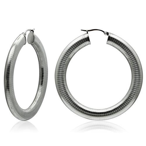 JCE422 High polished (no plating) Stainless Steel Earrings with No Stone