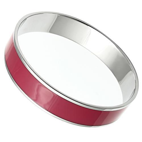 JCE530 High polished (no plating) Stainless Steel Bangle with Epoxy in Siam