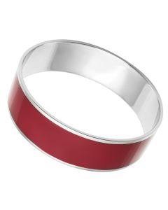 JCE785 High polished (no plating) Stainless Steel Bangle with Epoxy in Siam